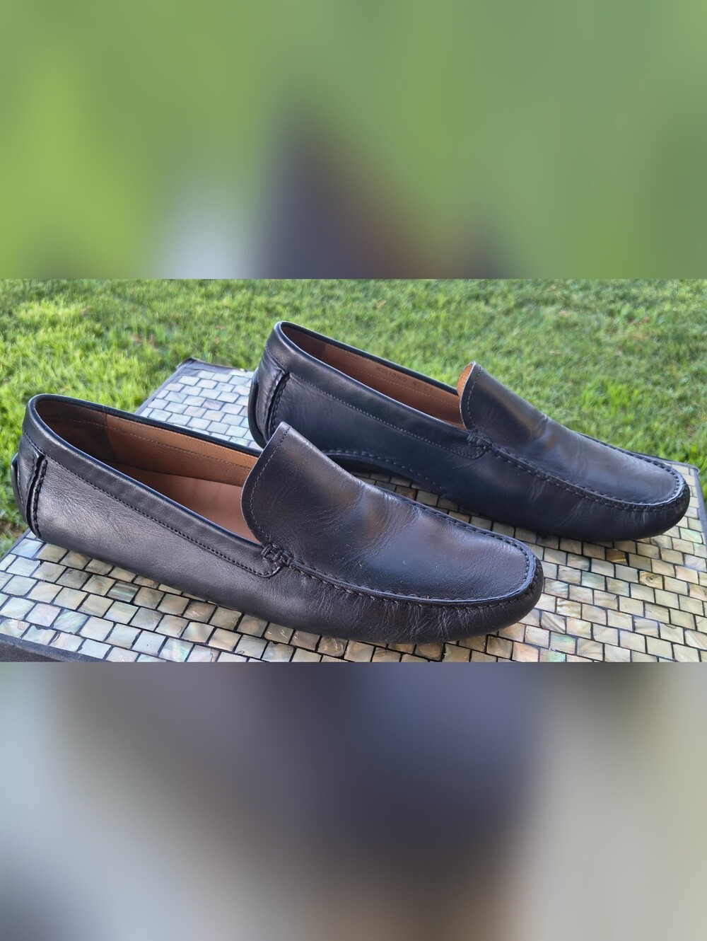 Bally Driving Mocs. Black Leather Men's Loafers Superb! Made In Italy